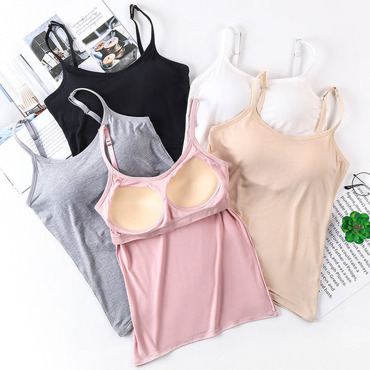 THE 2-IN-1  Tank Top with Built in Bra Camisole